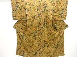 椿模様小紋着物